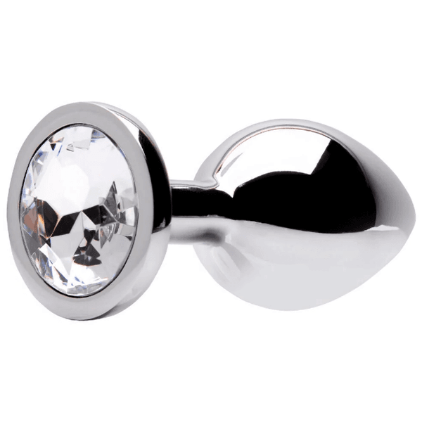 PLUG ANAL G PEDRA TRANSPARENTE