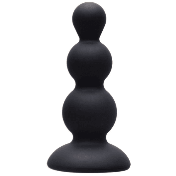 PLUG ANAL DE SILICONE ESCALONADO BLACK