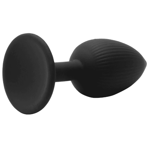 PLUG ANAL SILICONE TEXTURIZADO COM VENTOSA