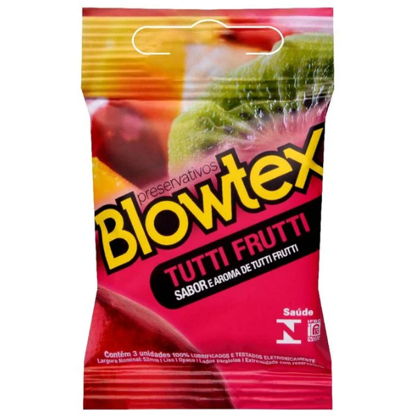 PRESERVATIVO BLOWTEX SABOR TUTTI FRUTTI 3UND
