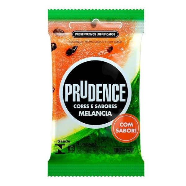 PRESERVATIVO PRUDENCE SABOR MELANCIA 3UND