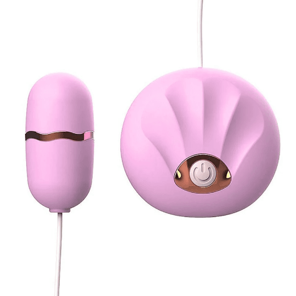 VIBRADOR BULLET COM CONTROLE CONCHA LILAS
