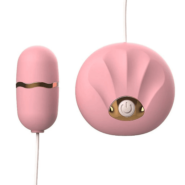 VIBRADOR BULLET COM CONTROLE CONCHA ROSA