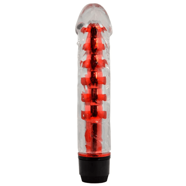 VIBRADOR PERSONAL VERMELHO COM CAPA ESTIMULADORA