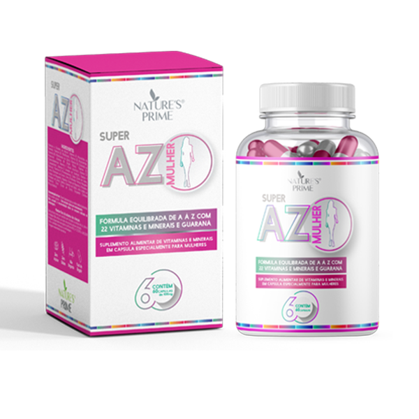 Multi Vitaminico Mulher AZ Complexo 22 Vitaminas Minerais 60 capsulas 