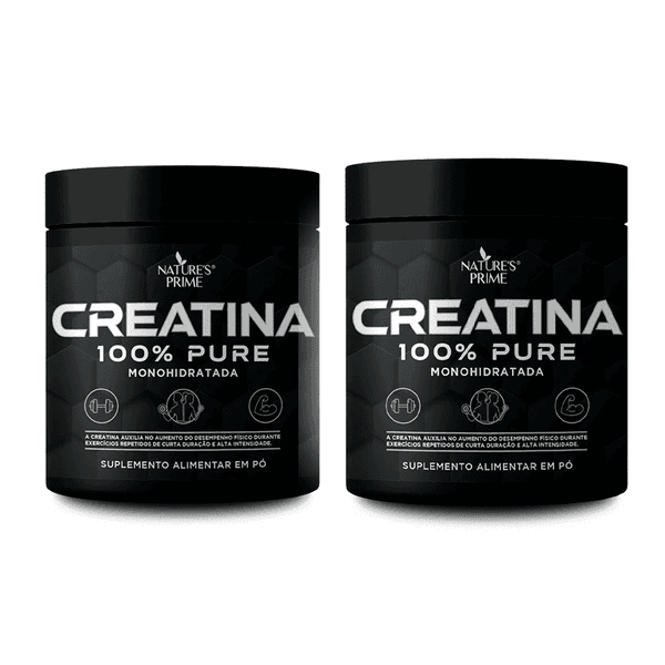 Combo 2 Creatina Monohidrata Creapure 100% Pureza Pote 300 Gramas 
