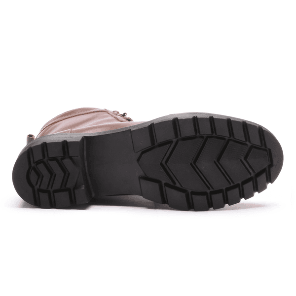 BOTA FEMININA COTURNO EM COURO TRATORADA 40F120-CAFE