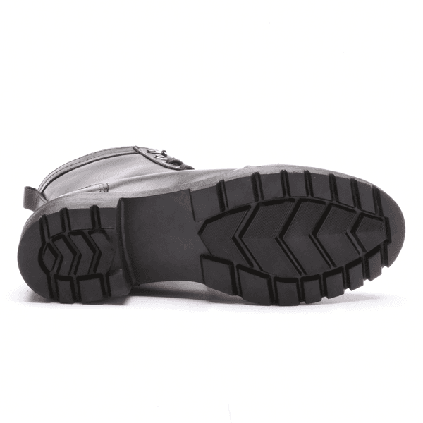 BOTA FEMININA COTURNO EM COURO TRATORADA 40F120-PRETO