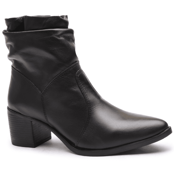 BOTA FEM COURO CANO SANFONADA PRETO-5494