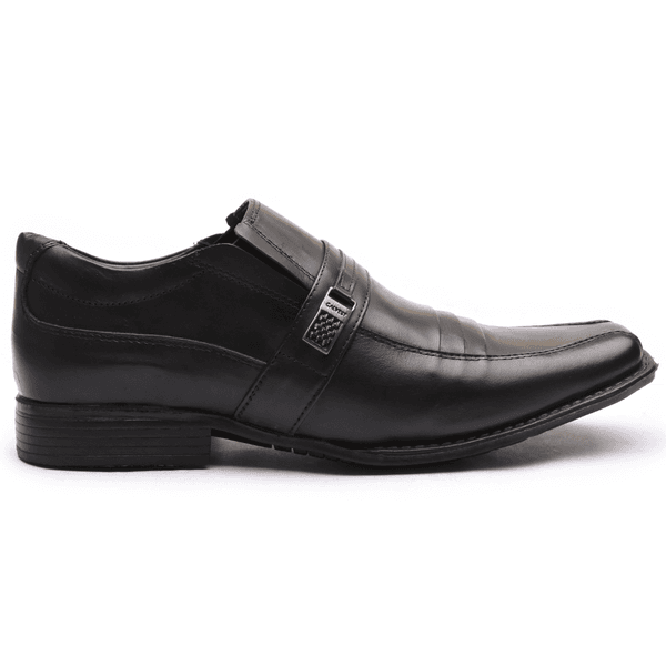 Sapato Flex-System Masculino Calvest em Couro Preto - 1700D822