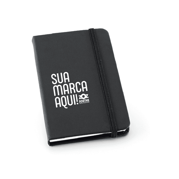 Caderno de Bolso em Couro Sintético Personalizado