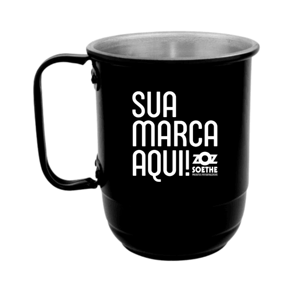 Caneca Alumínio República 600 mL Personalizada