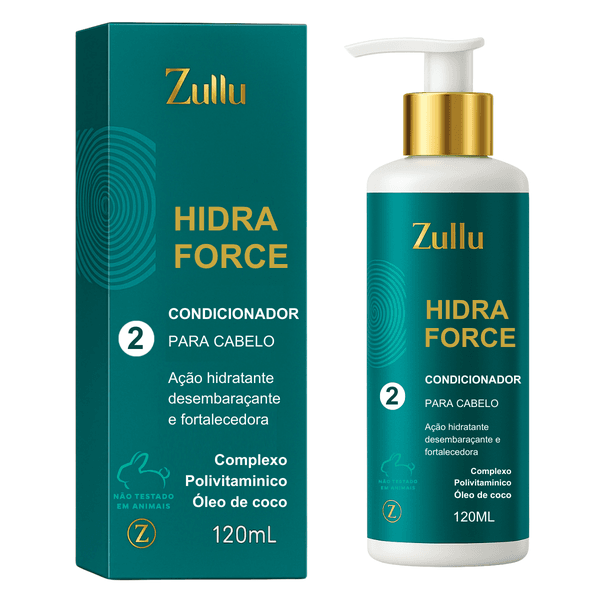 Condicionador Hidratante Zullu 120ml – Nutrição Avançada, Maciez Imediata e Redução de Frizz