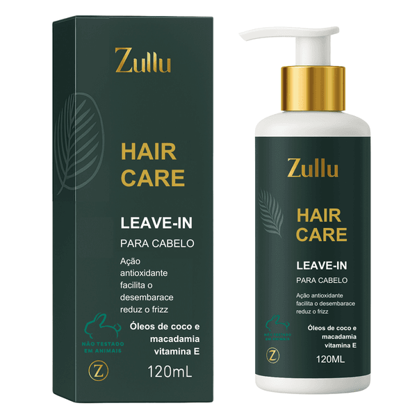 Leave-in Hidratante Zullu 120ml – Hidratação Leve, Controle de Frizz e Proteção Diária