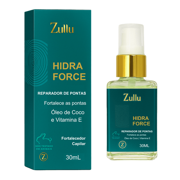 Reparador de Pontas Hidra Force Zullu 30ml – Selagem Imediata, Brilho Intenso e Proteção UV