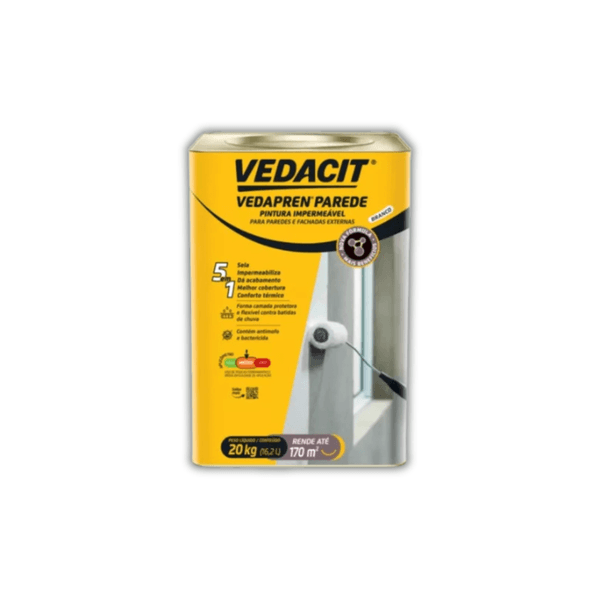 VEDACIT VEDAPREN PAREDE LT 20 KG / 16,2L - BRANCO FOSCO