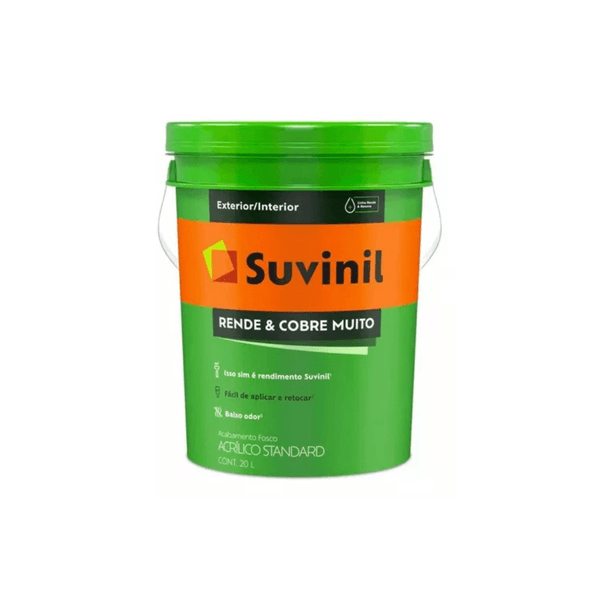 Suvinil Rende E Cobre Muito Fosco 20 Litros - Branco