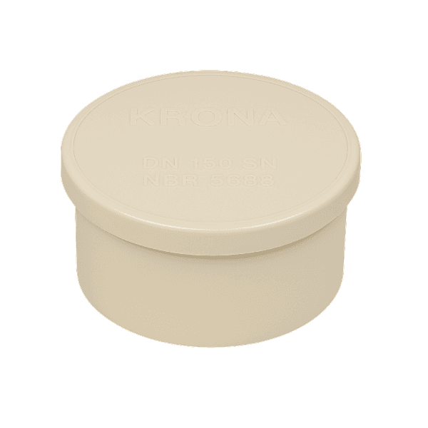 Capa Esgoto Krona DN 150mm 6 polegadas Tampão para Tubos de Esgoto.