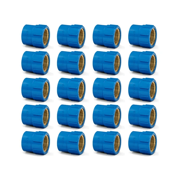 Luva Soldável Krona com Bucha de Latão 25mm x 3/4 – Kit com 20 Peças