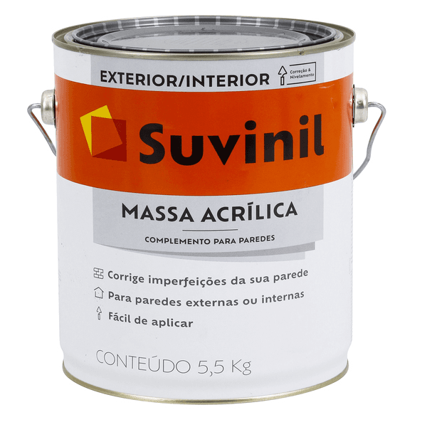 Massa Acrílica P/ Paredes Externas E Internas Suvinil 5,5kg