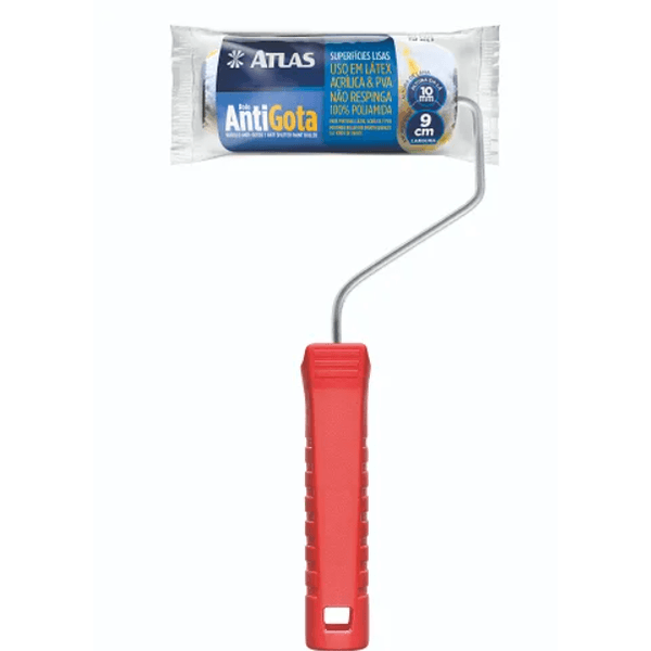 Rolo Antigota Poliamida 9cm Com Cabo Atlas