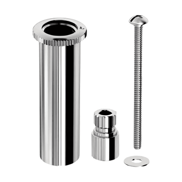 Prolongador C/ Castelo Abs Registro Deca/outros 10mm Cromado Brilhante Censi 