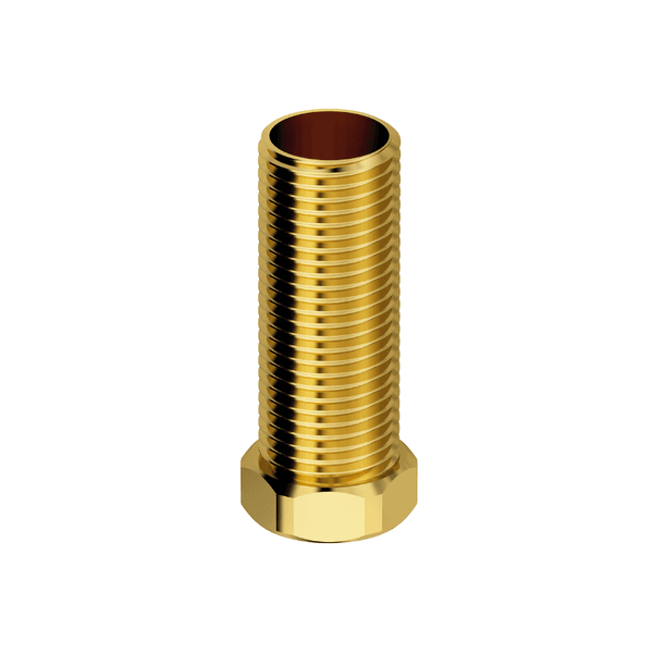 Prolongador de Castelo Em Latão Decapado Para Registro - 40 mm