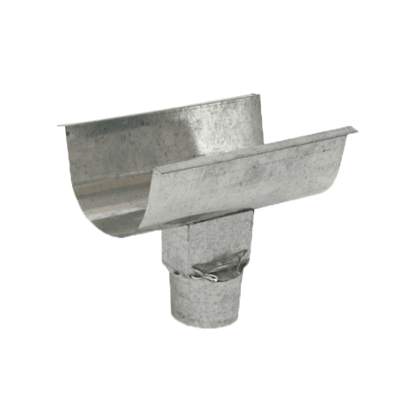 Emenda com Bocal 3" Platibanda Galvanizada C28 Calha Forte