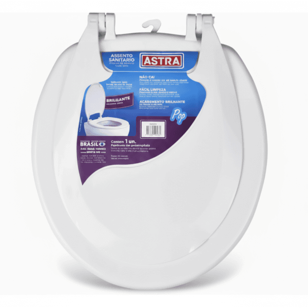 Assento Sanitário Oval Popular Branco Astra