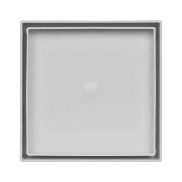 Ralo Oculto Quadrado Universal De 15x15cm Branco Astra