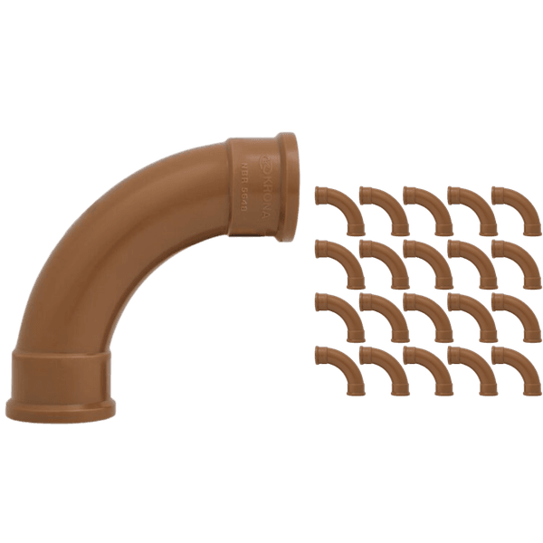 Curva 90° Soldável Krona 25mm – Pacote com 20 Peças