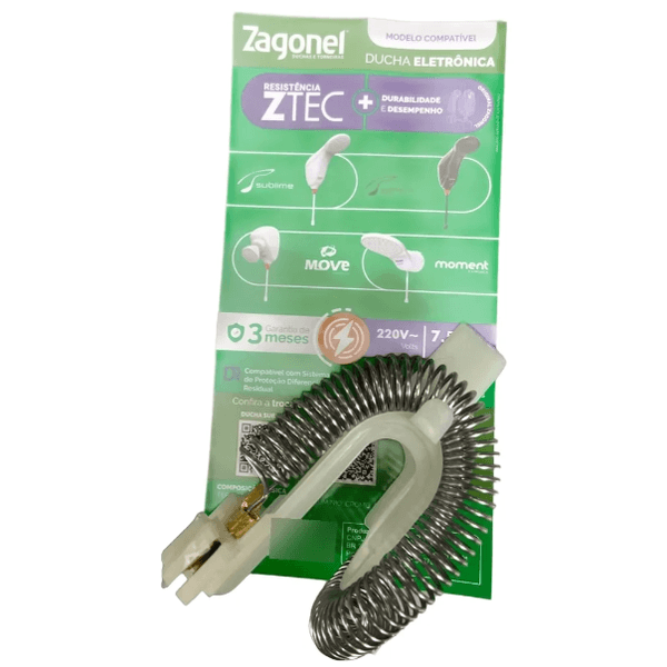 Resistência Ducha Eletrônica moment/sublime/move zagonel 220v 7500w