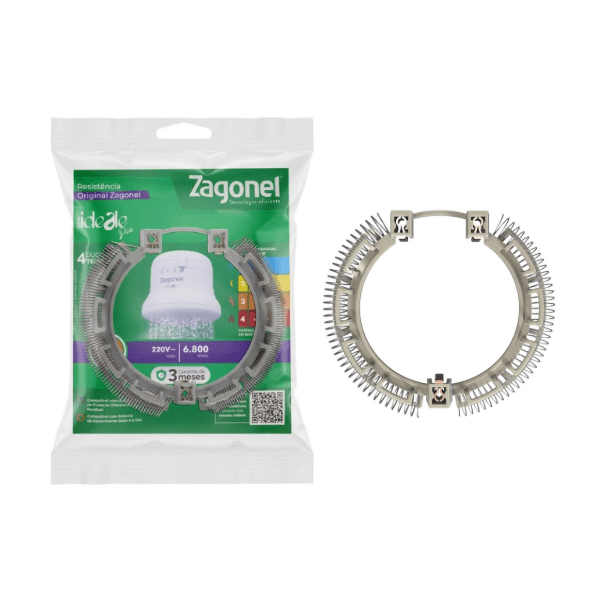  Resistência Ducha Ideale Plus/Fluir Zagonel 200v 6800w