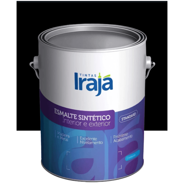 Tinta Esmalte Sintético Standard Preto Irajá 3,6 L 