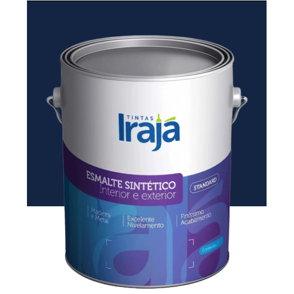 Tinta Esmalte Sintético Standard Azul Del Rey Irajá 3,6 L