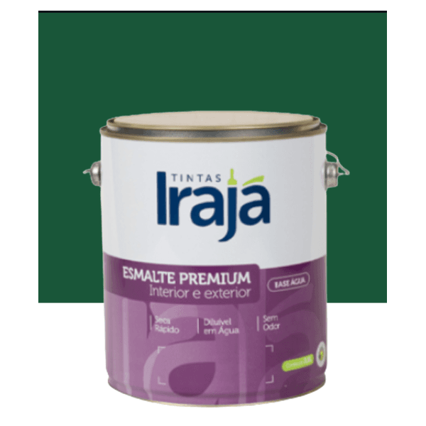 Tinta Esmalte Premium Base Água Verde Metro Irajá 3,6L