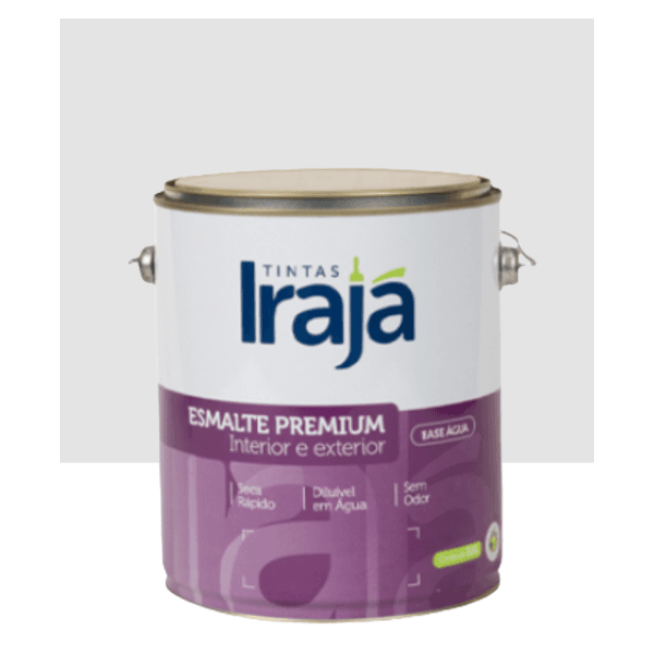 Tinta Esmalte Premium Base Água Branco Acetinado Irajá 3,6 L