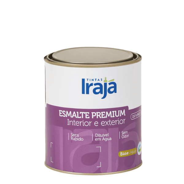 Tinta Esmalte Premium Base Água Branco Irajá 900ml