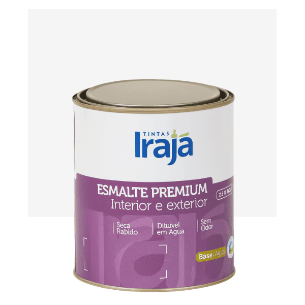Tinta Esmalte Premium Base Água Branco Acetinado 900ml