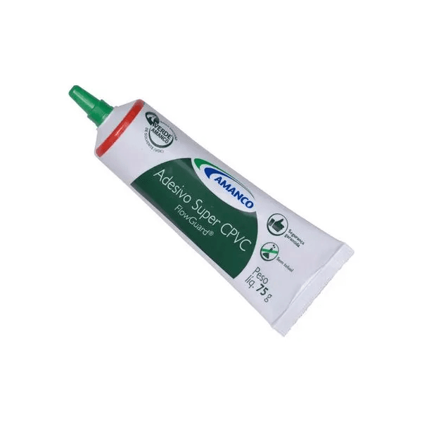 Cola Adesivo Amanco CPVC Bisnaga 75g para Tubos e Conexões