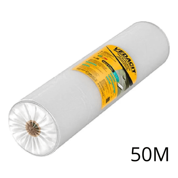 Tela de Poliéster Vedacit 49cm x 50m Rolo Fechado – Reforço para Impermeabilização
