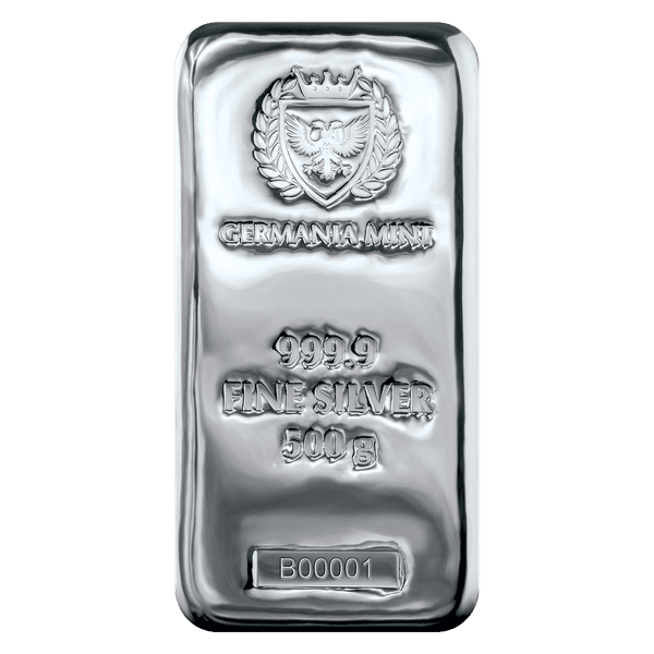 30 x Germania Mint Ag999.9 Cast Bar 500 G