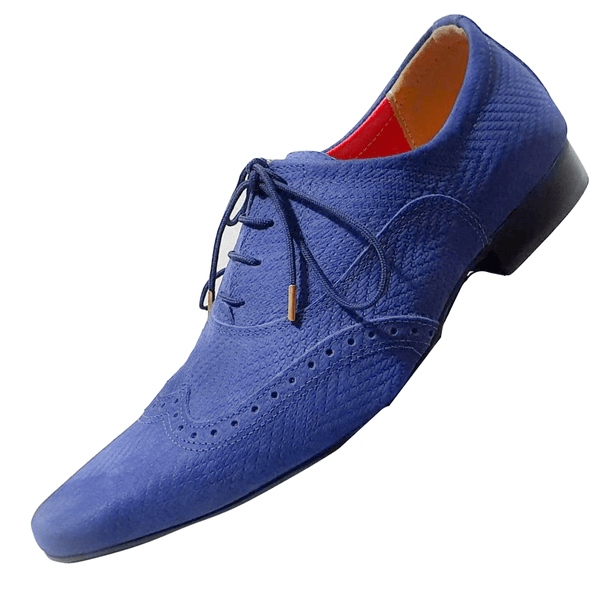 Sapato Masculino Italiano em Veludo Social Executivo Azul | Art Sapatos ®