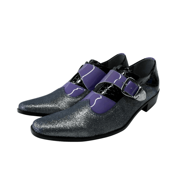 Sapato Masculino Em Couro Social Executivo Grafite Brilho Fashion Paris  Collection | Art Sapatos ®