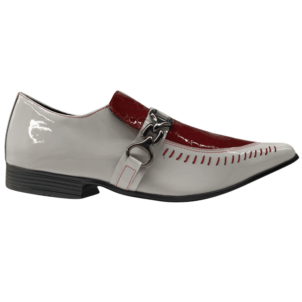 Sapato Masculino Em Couro Social Executivo Prata Croco Veneza Collection  Ref: 7063 | Art Sapatos ®