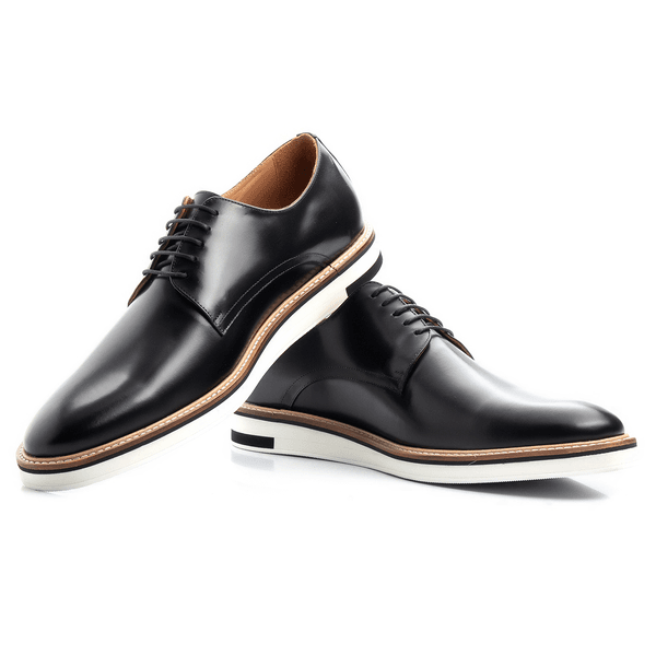 sapato derby masculino preto