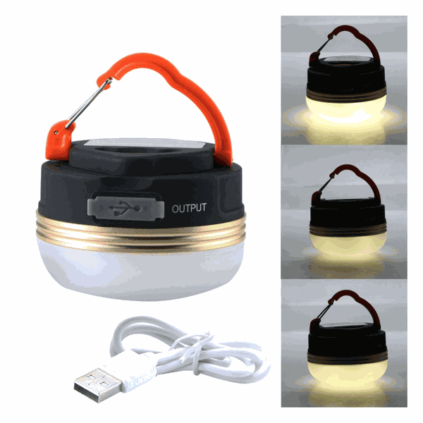 Lanterna de Camping Barraca Recarregavel USB Magnetica 5W