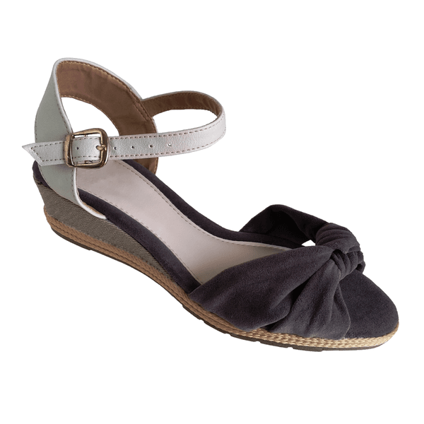 Anabela em Sintético Cinza | DEDMARCALCADOS