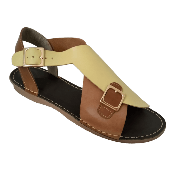 sandalias femininas em couro