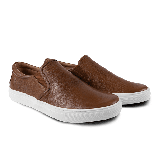 Tenis Masculino Slip On Neftali em Couro Legitimo Tam | D\u0026R SHOES